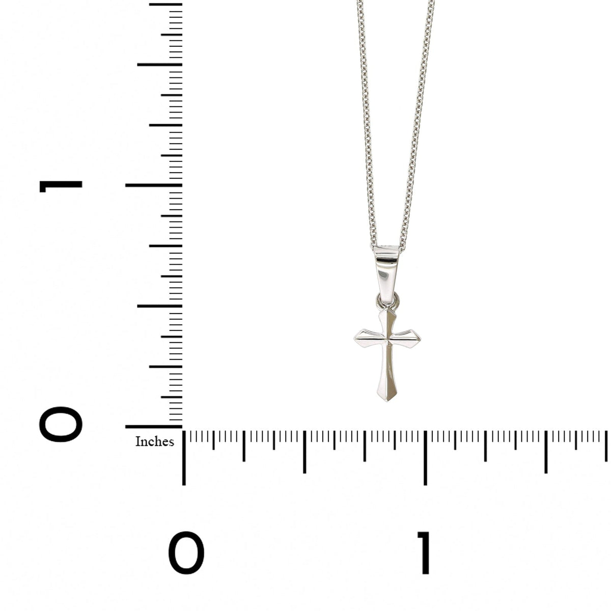 14k White Gold Crucifix Large Religious Cross Pendant | Jewelry America